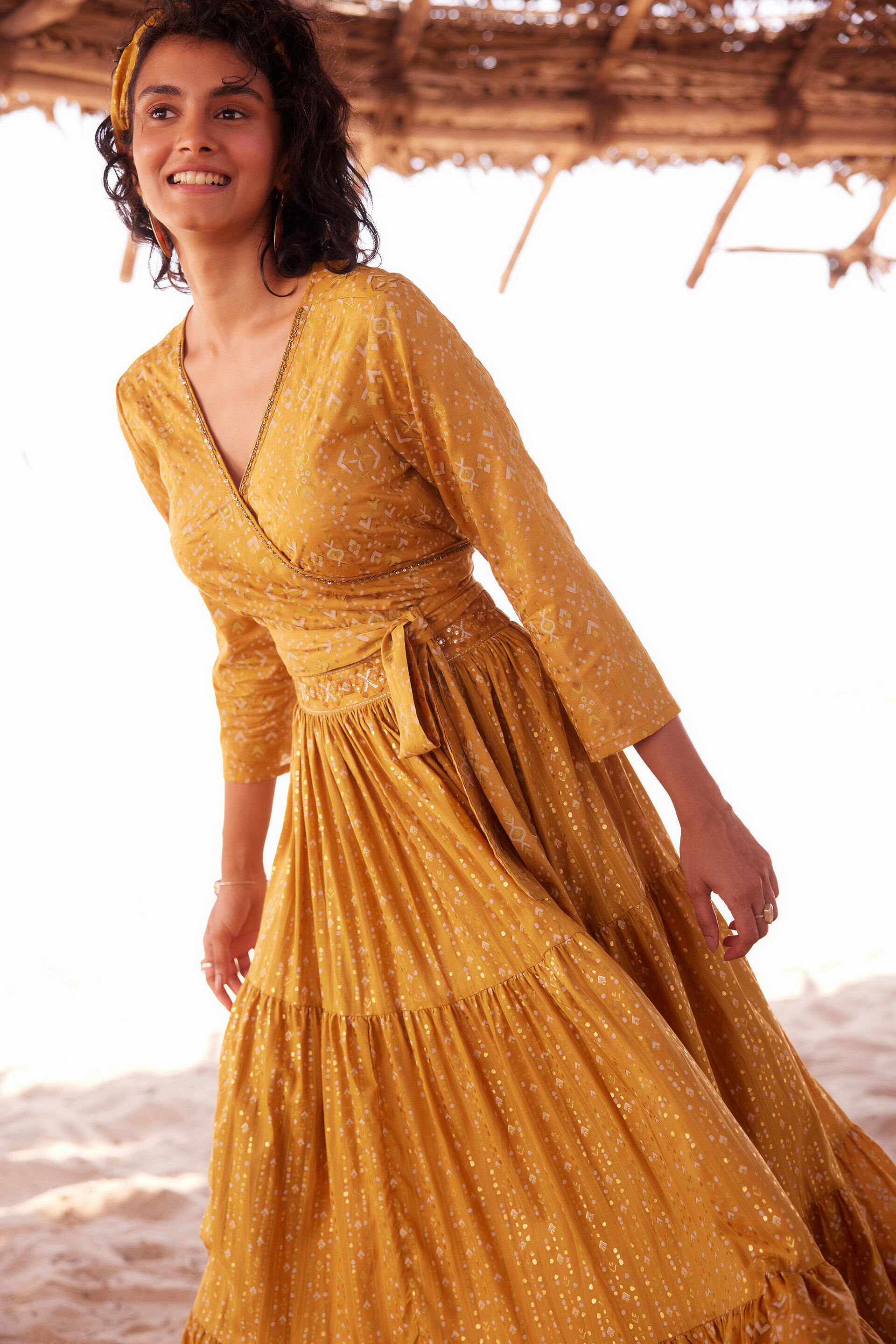 Rufina Skirt Set, Mustard, image 3
